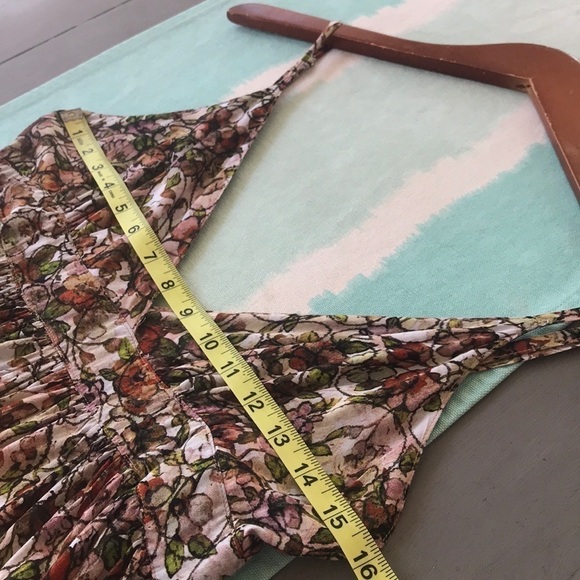 Minkpink Floral Print High Low Ruffle‎ Hemline Sleeveless Flowy Dress - Picture 7 of 11